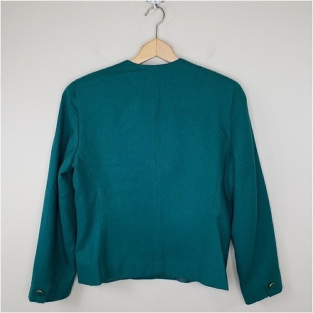 Vintage Pendleton | 4 Button Green Jacket Size 10 - Picture 2 of 5